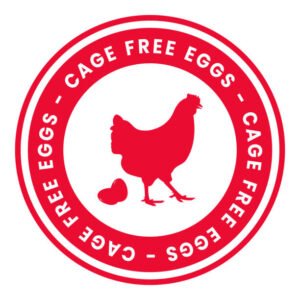 Cage Free Eggs - Sign, Icon, Label, Sticker, Vector Illustration.